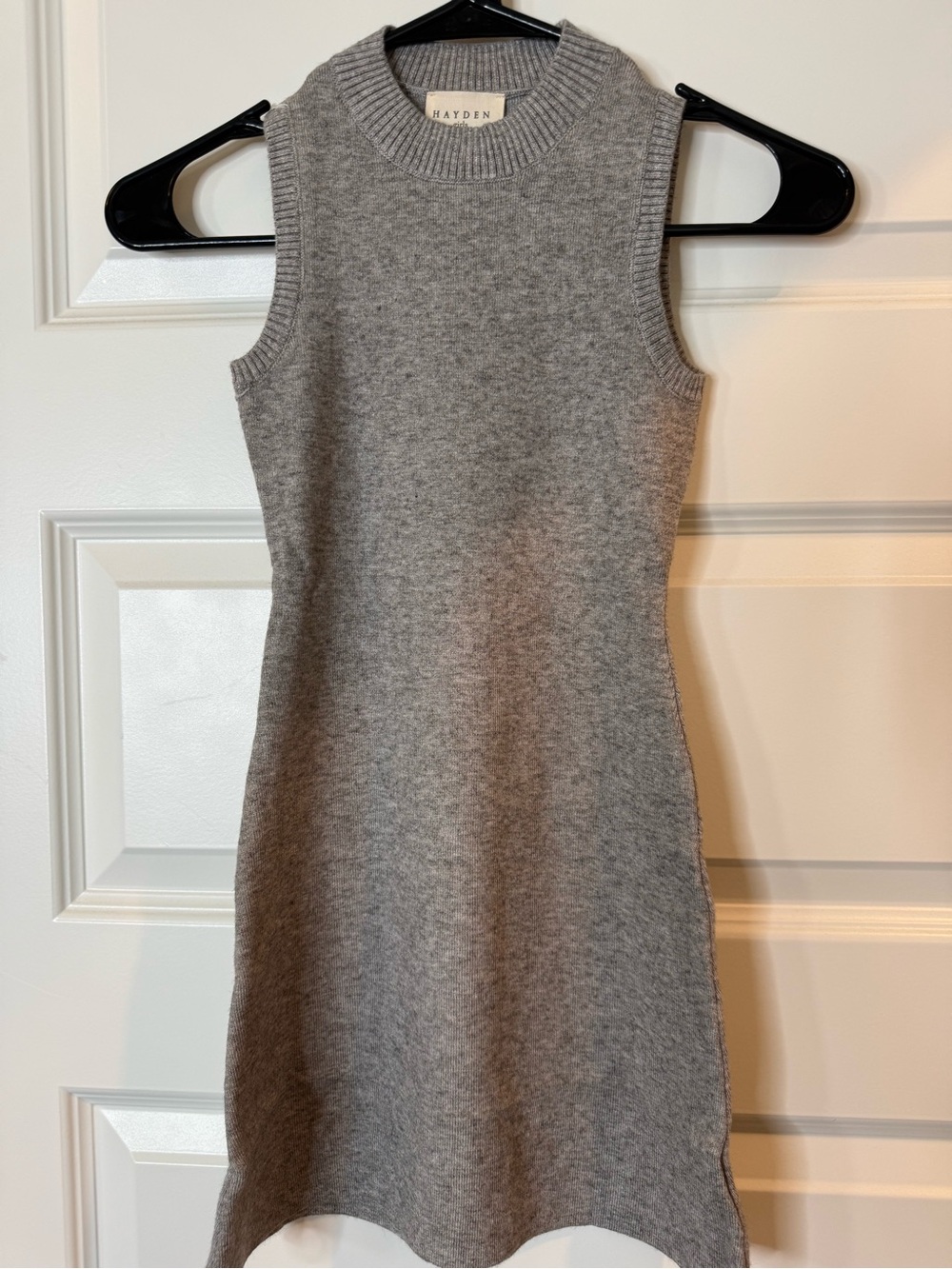 Hayden Girls Gray Sleeveless Knit Mini Dress